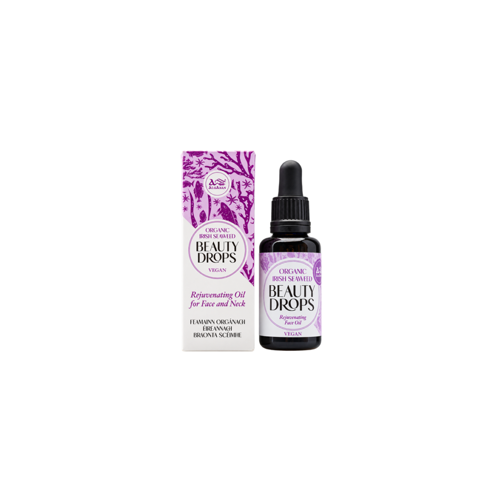 AlgAran Olejek do twarzy i szyi (Beauty Drops) – opakowanie i produkt